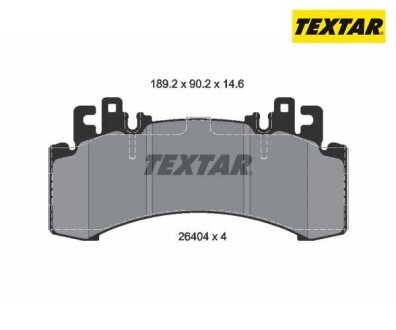 Тормозные колодки MERCEDES EQE/EQS "F "22>> TEXTAR T2640401