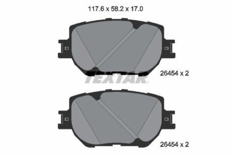 Тормозные колодки LEXUS IS ''F''13>> TEXTAR T2645401