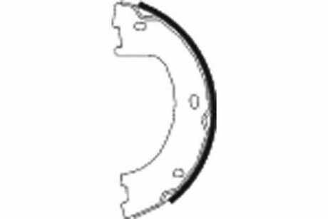 Тормозные колодки барабанные (ручник) MERCEDES/VW Sprinter/Crafter "08>> TEXTAR T91069000