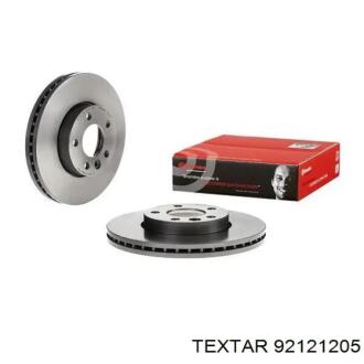 Торзмозной диск двухсторонний на передний мост вентилируемый 5 TEXTAR T92279505