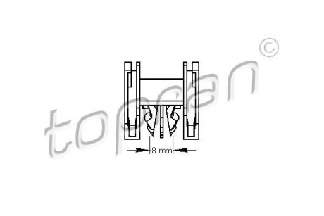 Клипса TOPRAN / HANS PRIES 111490