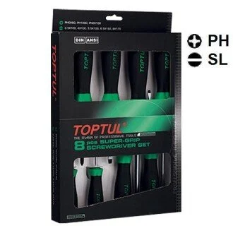 Набор отверток 8 шт., без упаковки Toptul GAAE0807