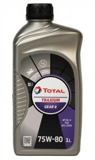 Трансмісійна олива 75W80 1 л МКПП Мінеральне TOTAL 75W80 TRAX G8 1L