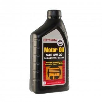 Моторное масло 0,946 л 5W20 Бензиновый Синтетическое TOYOTA 002791QT20 (фото 1)
