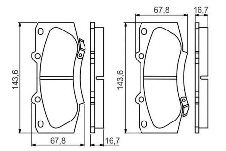 Колодки тормозные (к-кт) TOYOTA 044650K340