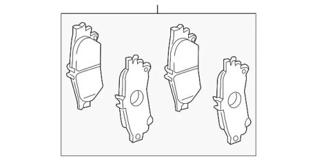 Колодки (зад) тормозные (TOYOTA 04466-30410