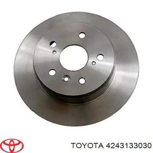 Торзмозной диск двухсторонний на задний мост полный(невентилируемый) 5 TOYOTA 4243133030 (фото 1)