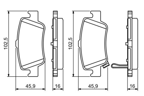 Тормозные колодки задние дисковые TOYOTA 446602292