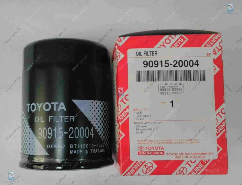 Масляный фильтр винт накручеваемый TOYOTA 9091520004 (фото 1)