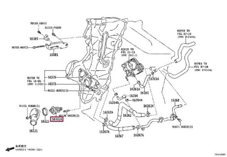 Термостат 82 °C TOYOTA 9091603129