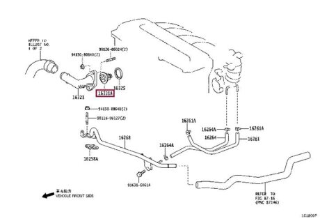 Термостат TOYOTA 9091603136