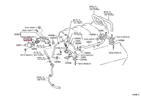 Термостат TOYOTA 9091603138