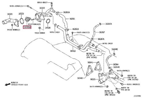 Термостат TOYOTA 9091603140