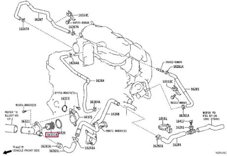Термостат TOYOTA 9091603147
