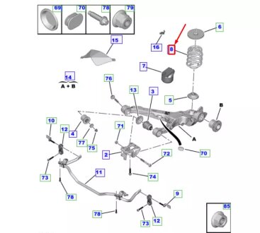 Пружина підвіски задня TOYOTA SU001A7362