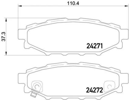 Гальмівні колодки TOYOTA SU00304096
