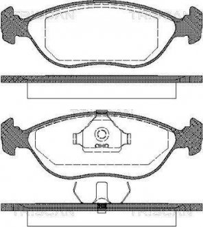 Колодки гальмівні передні TRISCAN 811027001