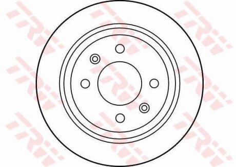 Диск гальмівний SAAB, задн. TRW DF1669