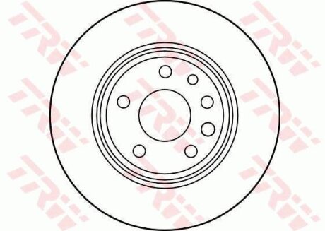 Фото 1 - диск гальмівний OPEL, SAAB, задн. TRW DF2773 Диск гальмівний OPEL, SAAB, задн. TRW DF2773 (фото 1)