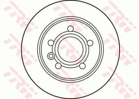 Диск гальмівний FORD, SEAT, VW, задн. TRW DF2777