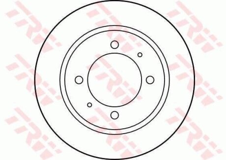 Диск гальмівний MITSUBISHI компл. 2 шт. TRW DF2784