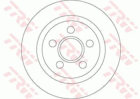 Диск гальмівний FORD Transit задн. (вир-во) TRW DF4407