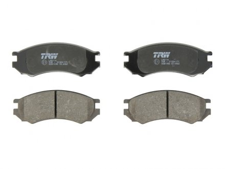 Тормозные колодки дисковые передние не подготовлено для датчика износа TRW GDB1005