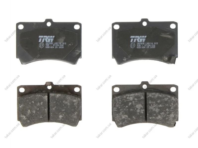 Тормозные колодки передние дисковые TRW GDB1024 (фото 1)