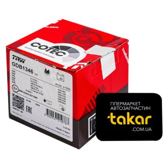 Тормозные колодки задние дисковые TRW GDB1346