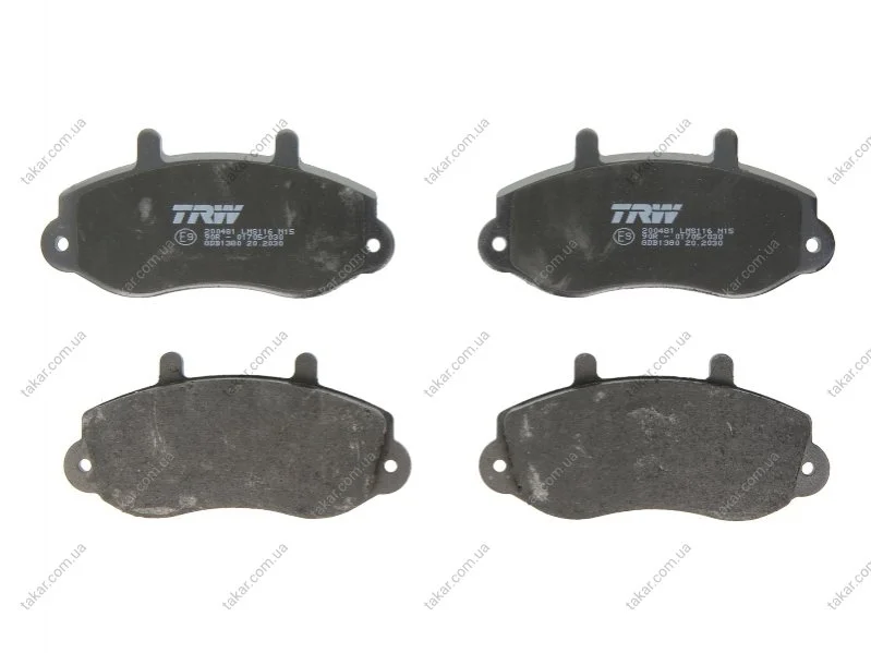 Тормозные колодки передние дисковые TRW GDB1380 (фото 1)