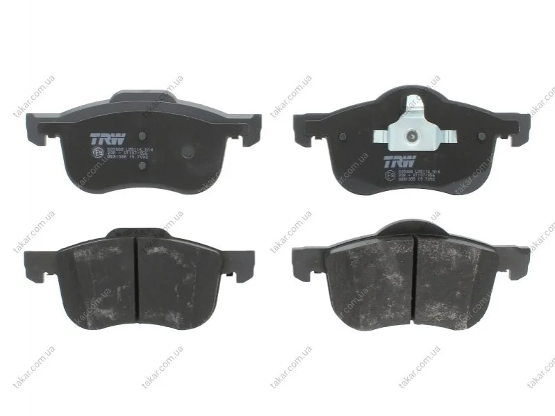 Тормозные колодки передние дисковые TRW GDB1388 (фото 1)