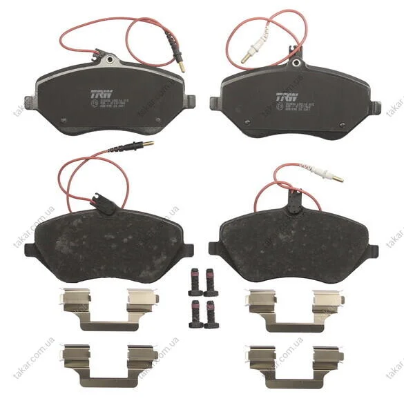Колодка гальм. CITROEN C5, C6, PEUGEOT 407, 607 передн. (вир-во) TRW GDB1595 (фото 1)