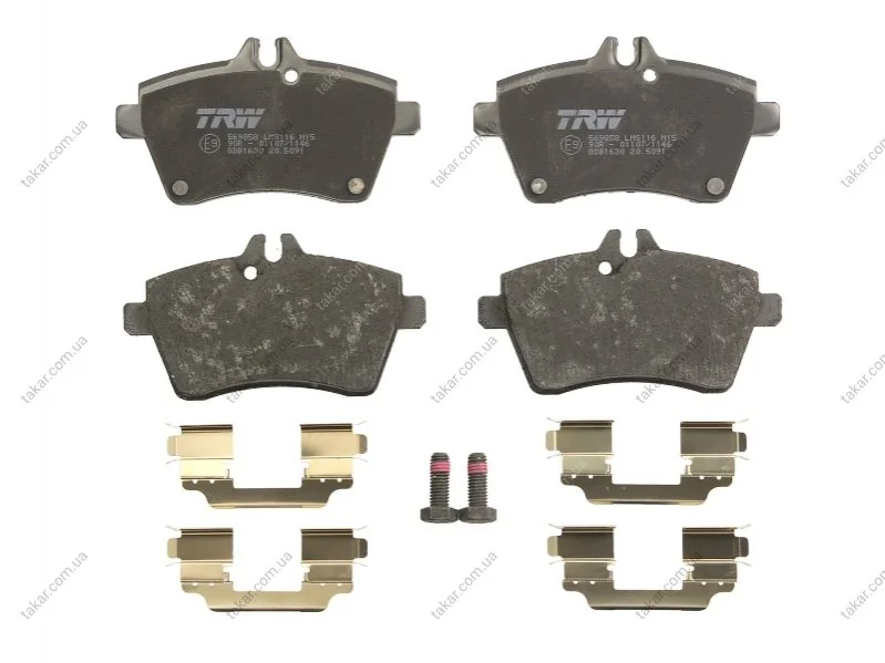 Гальмівні колодки передні дискові TRW GDB1630 (фото 1)