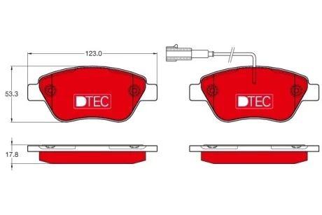 Гальмівні колодки дискові TRW GDB1654DTE