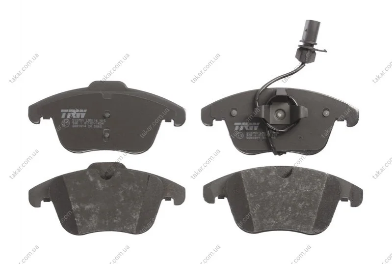 Тормозные колодки передние дисковые TRW GDB1814 (фото 1)