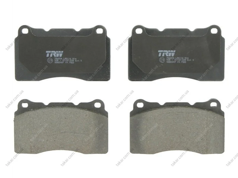 Гальмівні колодки дискові TRW GDB2007 (фото 1)