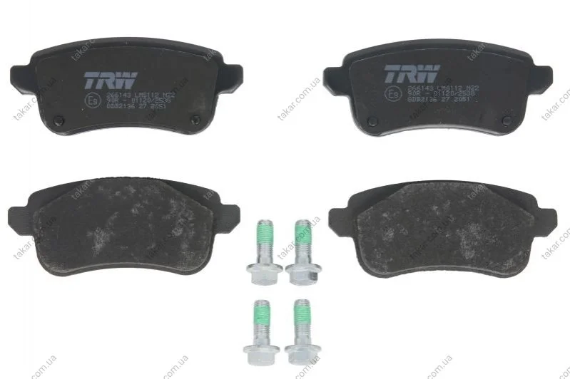 Тормозные колодки задние дисковые TRW GDB2136 (фото 1)