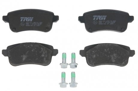 Тормозные колодки дисковые задние не подготовлено для датчика износа TRW GDB2136