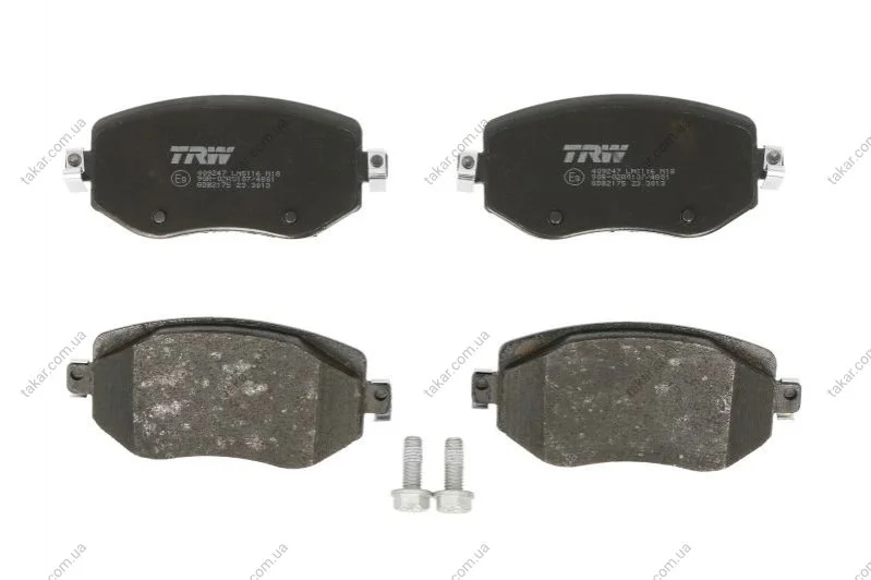 Тормозные колодки передние дисковые TRW GDB2175 (фото 1)