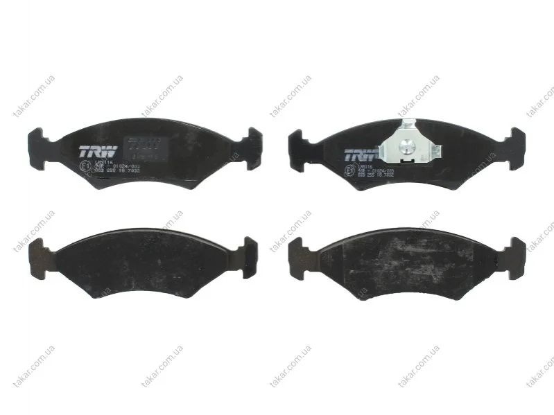 Тормозные колодки передние дисковые TRW GDB255 (фото 1)