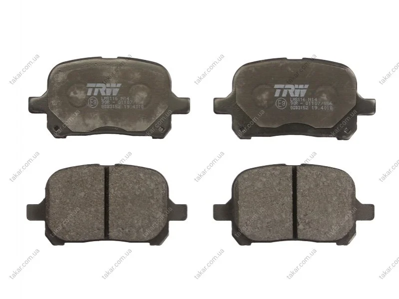 Тормозные колодки передние дисковые TRW GDB3152 (фото 1)