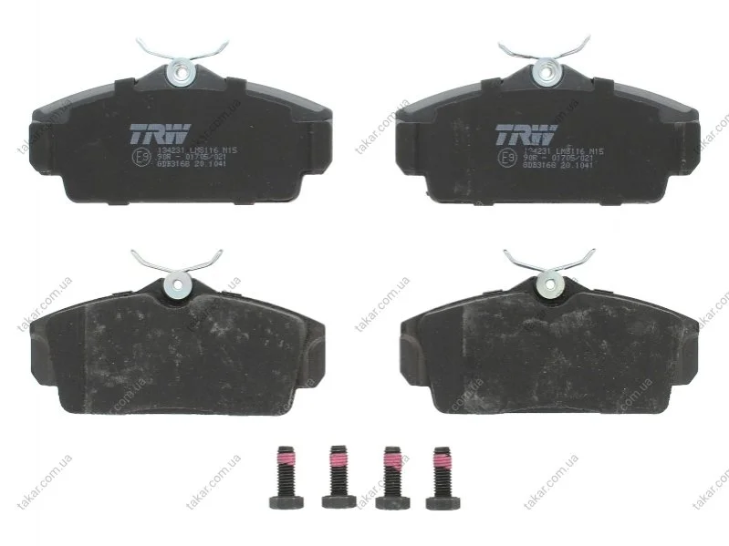 Тормозные колодки передние дисковые TRW GDB3168 (фото 1)
