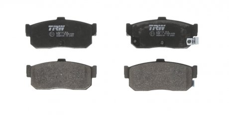Тормозные колодки дисковые задние с звуковым предупреждением износа TRW GDB3181