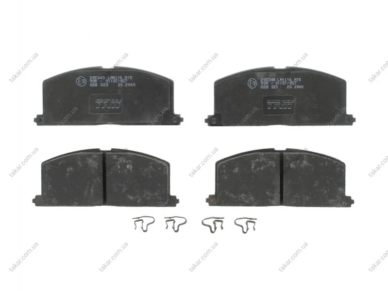 Тормозные колодки передние дисковые TRW GDB323 (фото 1)