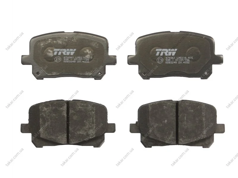 Тормозные колодки передние дисковые TRW GDB3248 (фото 1)