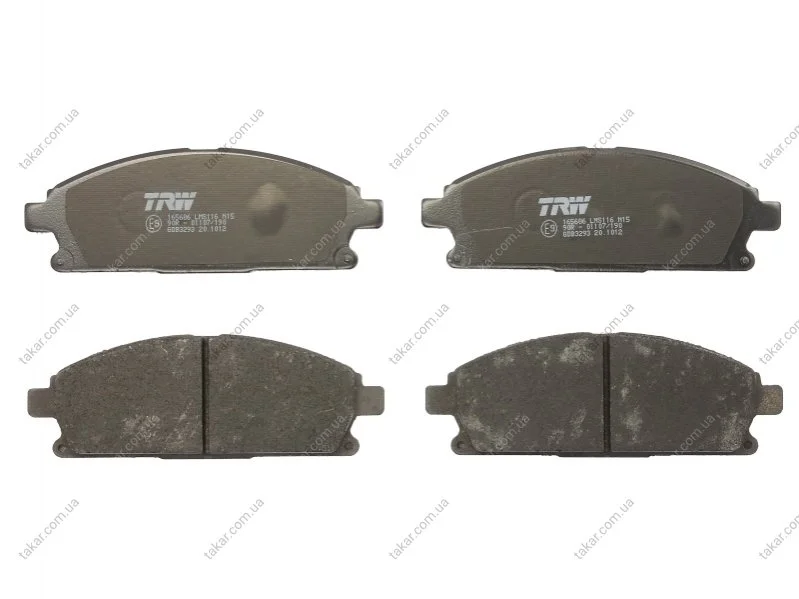 Тормозные колодки передние дисковые TRW GDB3293 (фото 1)
