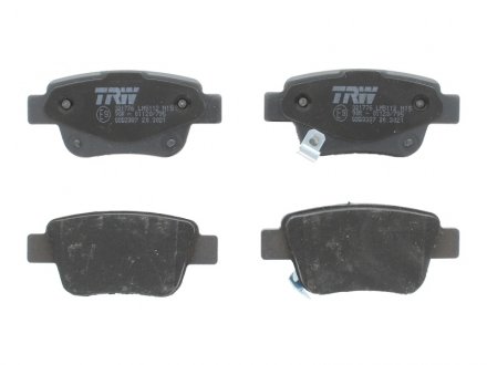 Тормозные колодки дисковые задние с звуковым предупреждением износа TRW GDB3337