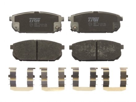Тормозные колодки дисковые задние с звуковым предупреждением износа TRW GDB3344