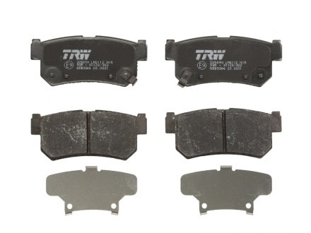 Тормозные колодки дисковые задние с звуковым предупреждением износа TRW GDB3366