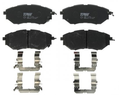 Тормозные колодки дисковые передние с звуковым предупреждением износа TRW GDB3372